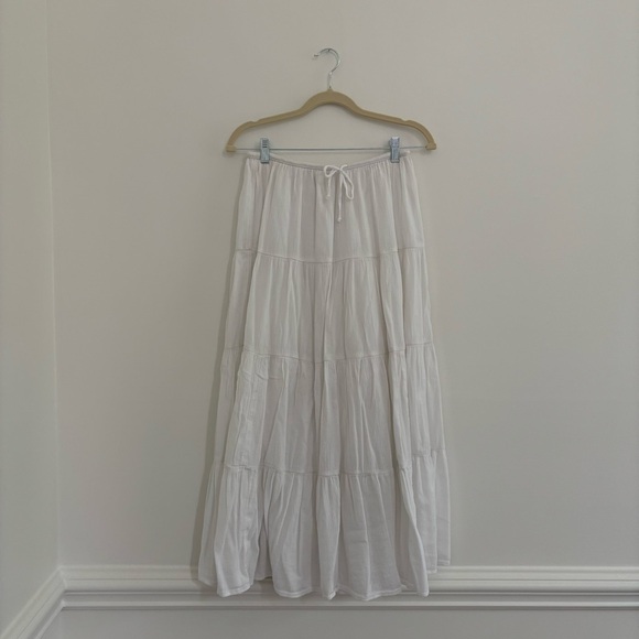 American Eagle Costal matching set size Small | white maxi skirt embellished top - Picture 3 of 11